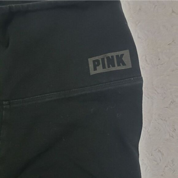 Pink mesh inset black leggings small - Picture 4 of 10